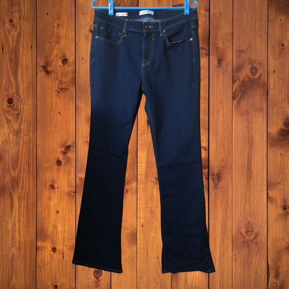 Vigoss Jagger Boot Cut Women's Size 32 Dark Blue Stretch Classic Denim Jeans - Picture 1 of 5